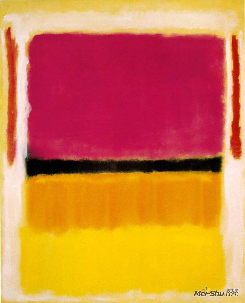 马克·罗斯科(Mark Rothko)高清作品《紫罗兰色，黑色，橙色，黄色白色和红色》