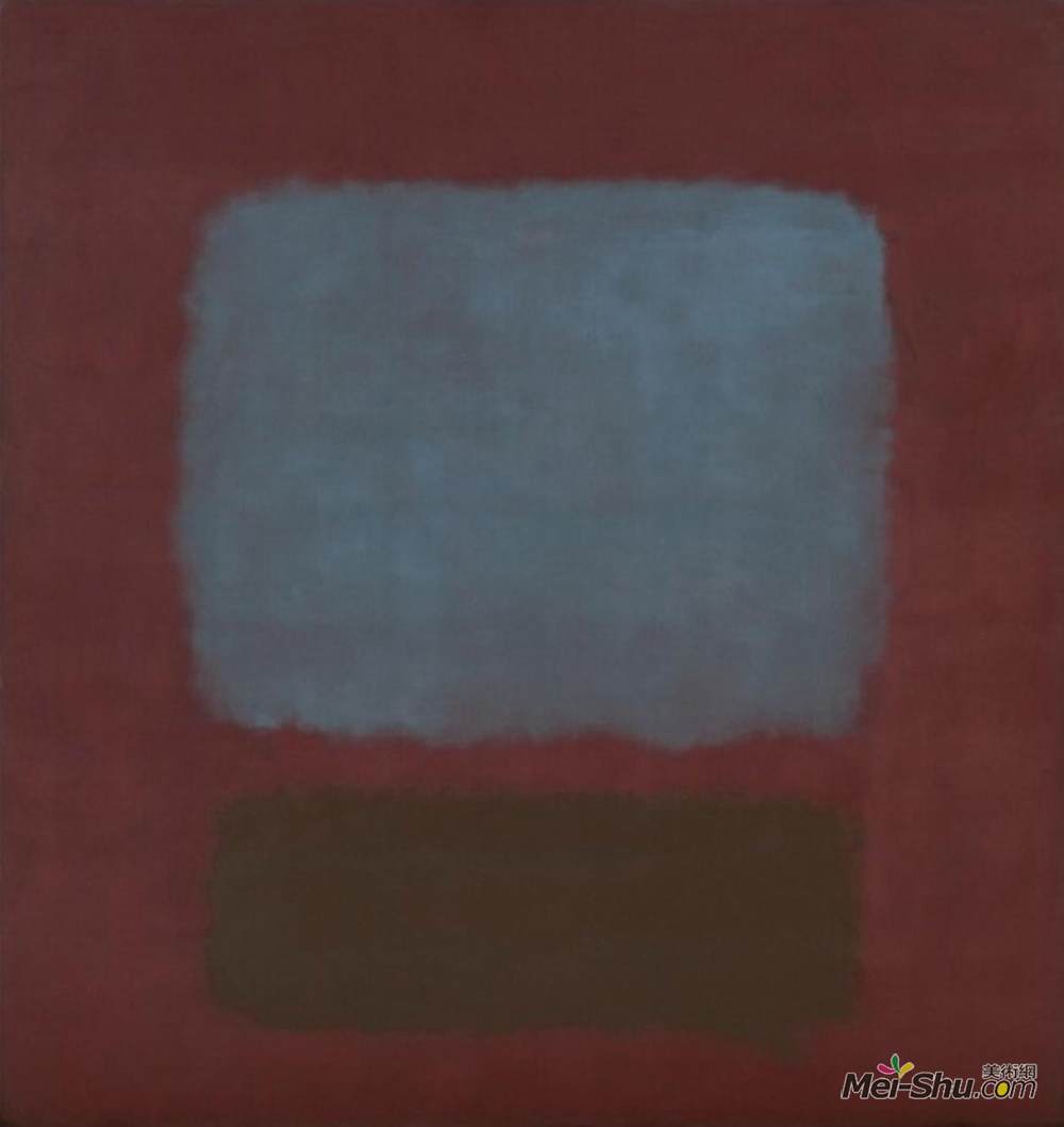 马克·罗斯科(Mark Rothko)高清作品《第37号/第19号（石板蓝和李子上的棕色）》