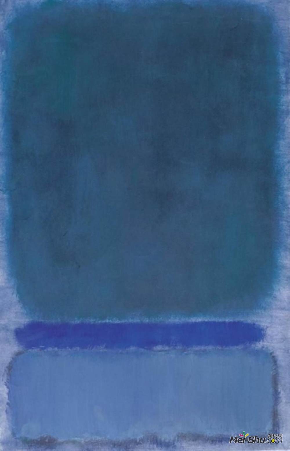 马克·罗斯科(Mark Rothko)高清作品《无题（绿色的蓝色）》