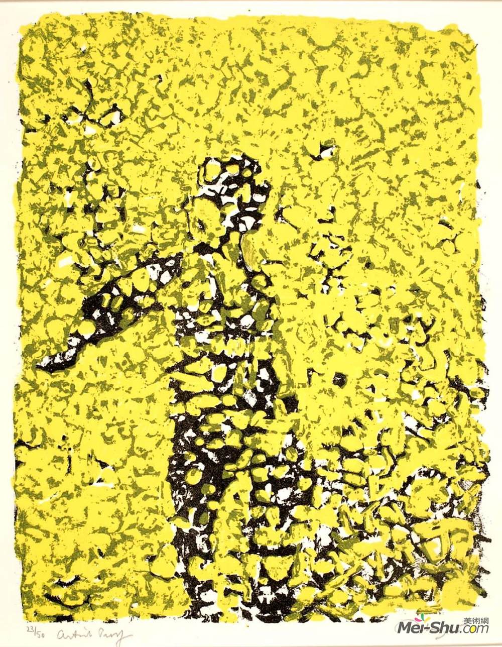 马克·托比(Mark Tobey)高清作品《无题（站立的身影）》