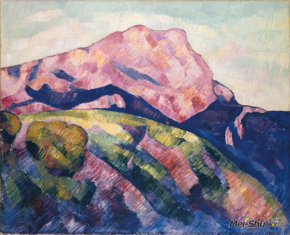 马斯登·哈尔特里(Marsden Hartley)高清作品《山圣的胜利》