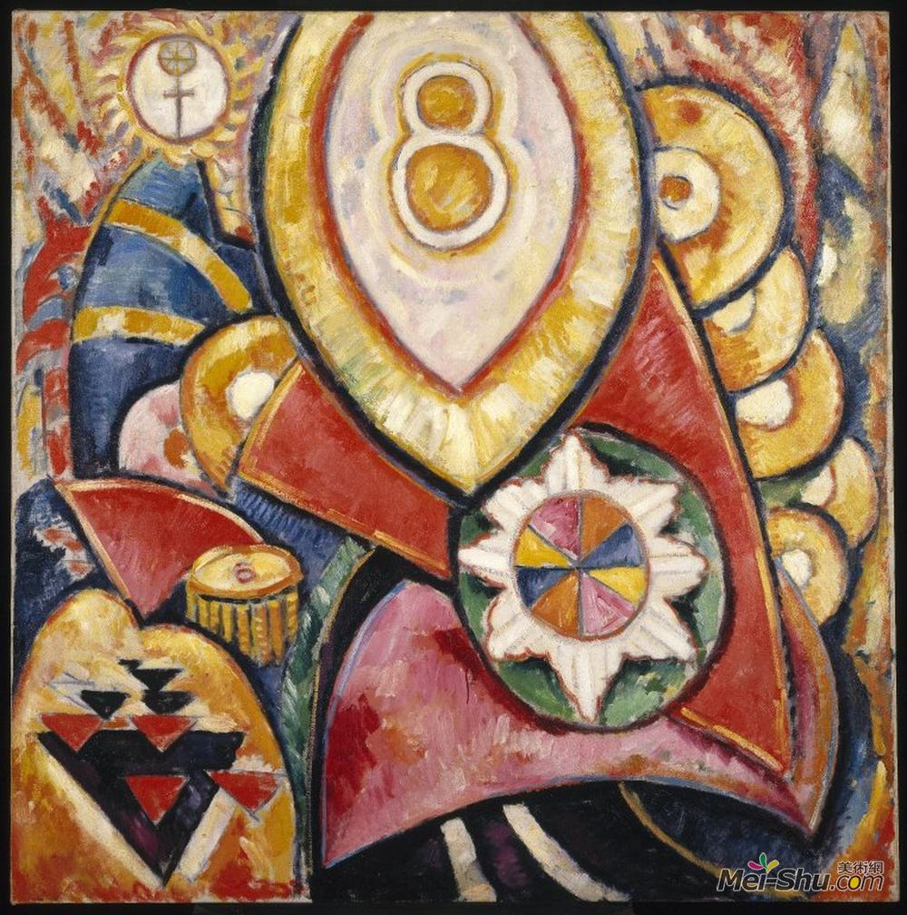 马斯登·哈尔特里(Marsden Hartley)高清作品《第48幅画》