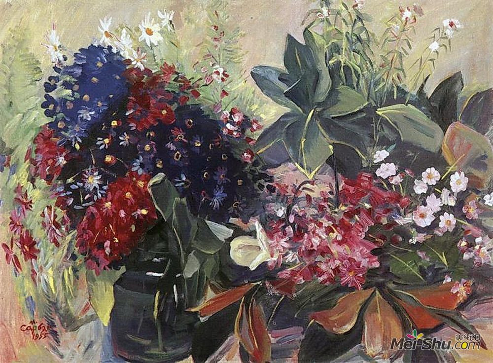 马蒂罗斯(Martiros Sarian)高清作品《周年花》