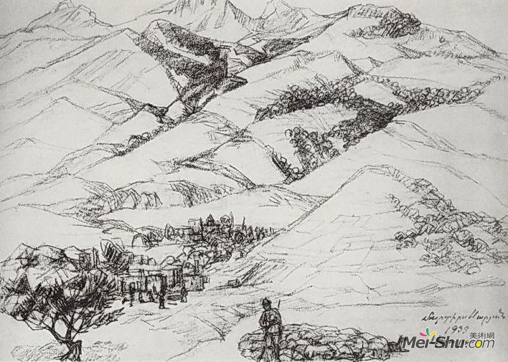 马蒂罗斯(Martiros Sarian)高清作品《阿帕兰》