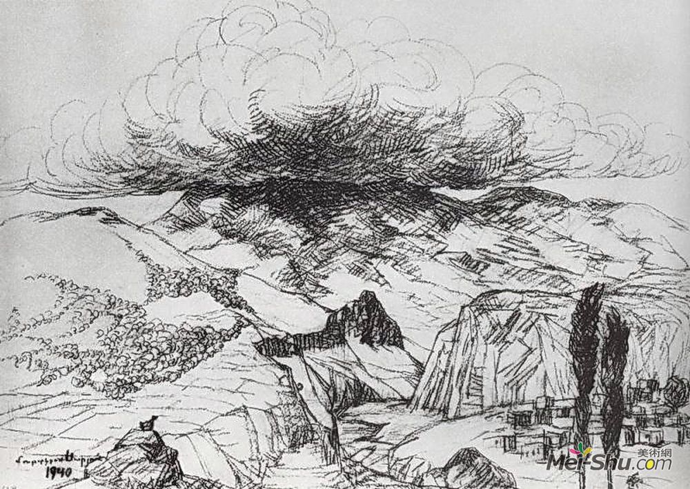 马蒂罗斯(Martiros Sarian)高清作品《亚美尼亚》