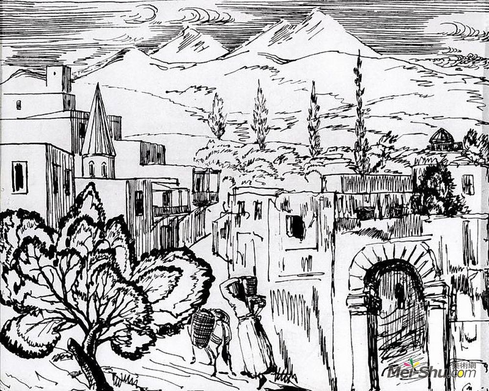 马蒂罗斯(Martiros Sarian)高清作品《阿什塔拉克》