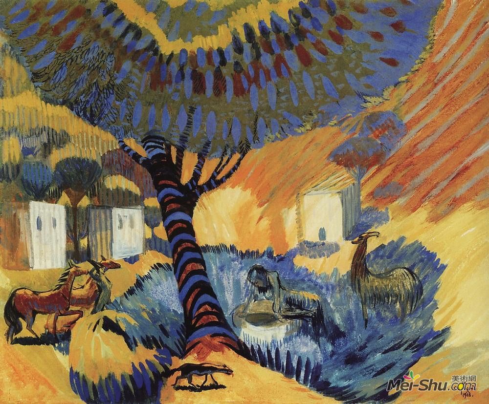 马蒂罗斯(Martiros Sarian)高清作品《在井里》