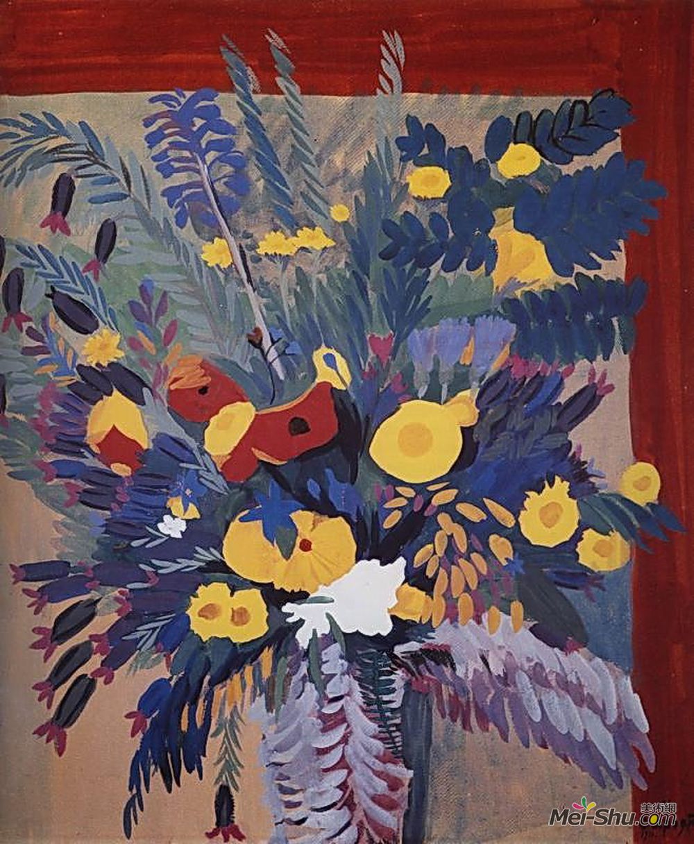 马蒂罗斯(Martiros Sarian)高清作品《Flowers from Chamlych》