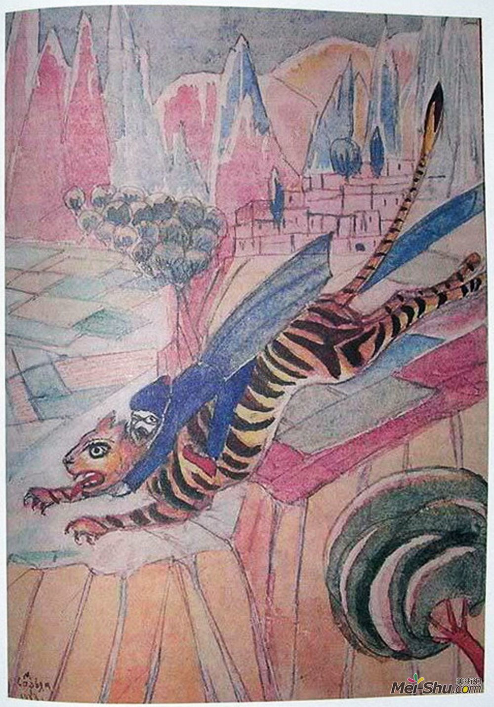 马蒂罗斯(Martiros Sarian)高清作品《亚美尼亚民间故事的插图》