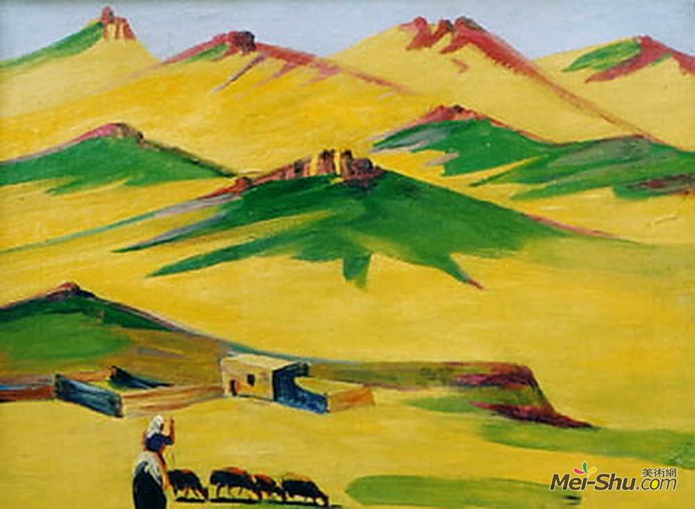 马蒂罗斯(Martiros Sarian)高清作品《山上值得纪念的一天》