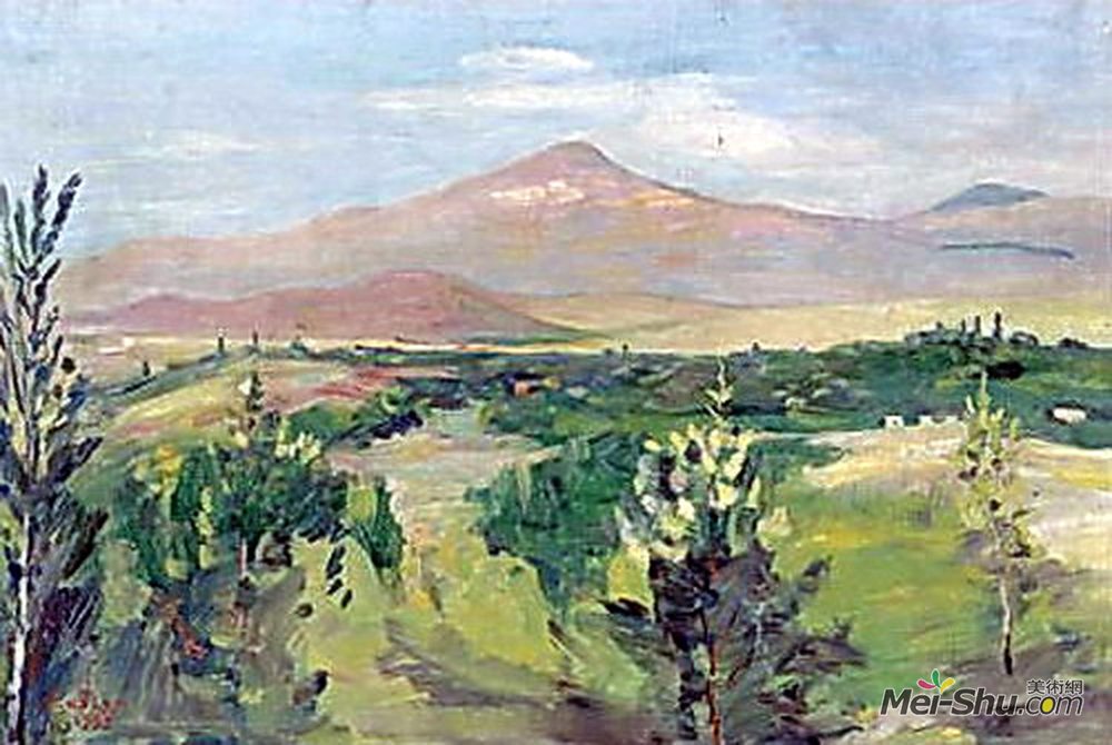 马蒂罗斯(Martiros Sarian)高清作品《十月的一天》