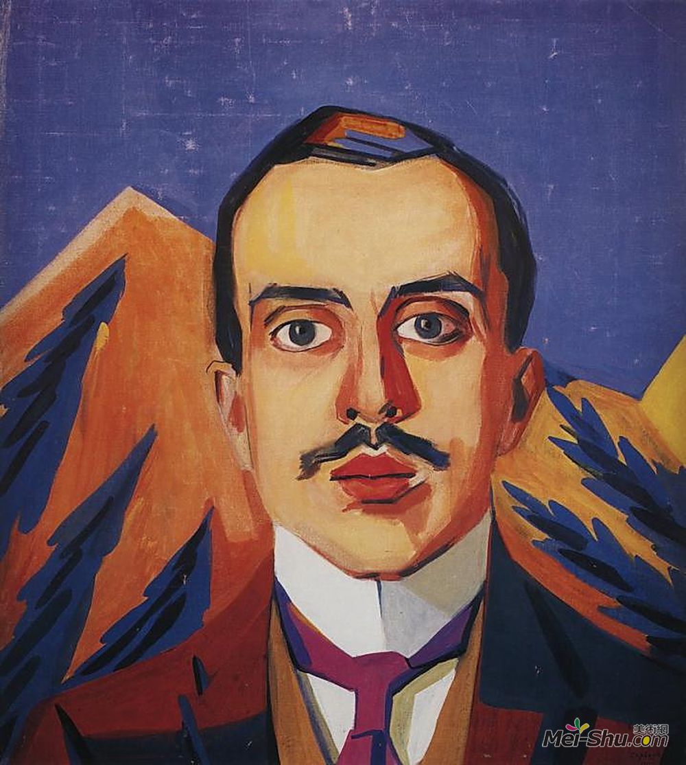 马蒂罗斯(Martiros Sarian)高清作品《Portrait of I. Shchukin》