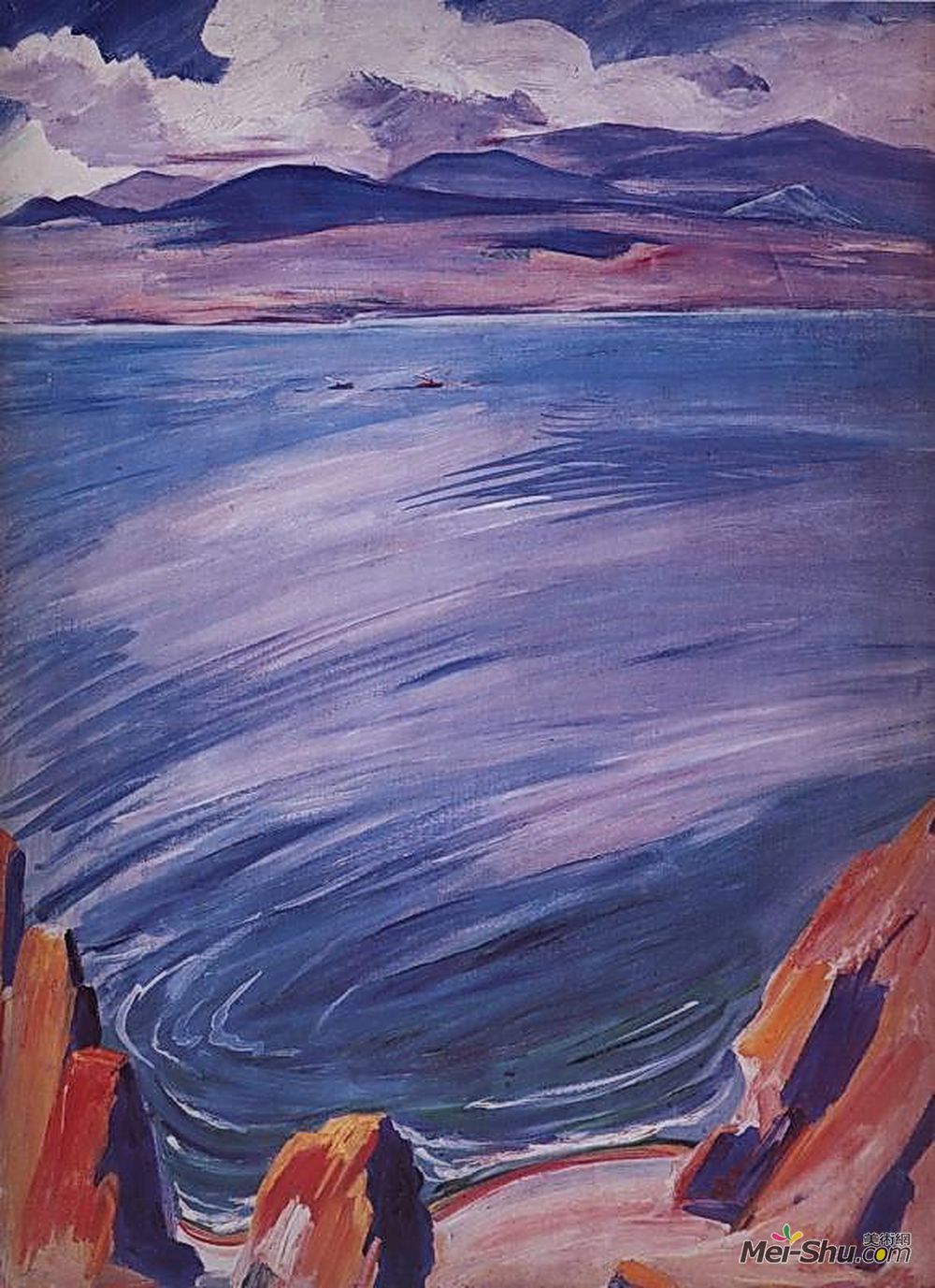 马蒂罗斯(Martiros Sarian)高清作品《塞万湖》