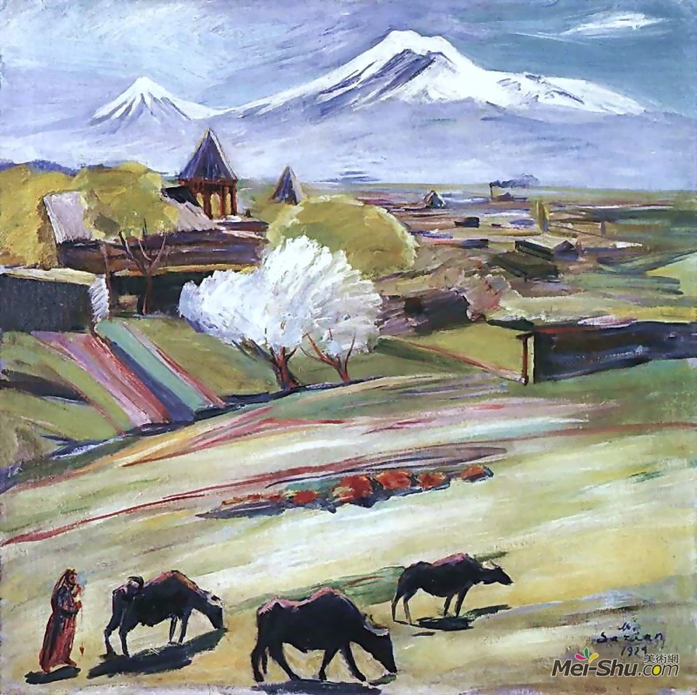 马蒂罗斯(Martiros Sarian)高清作品《春日》