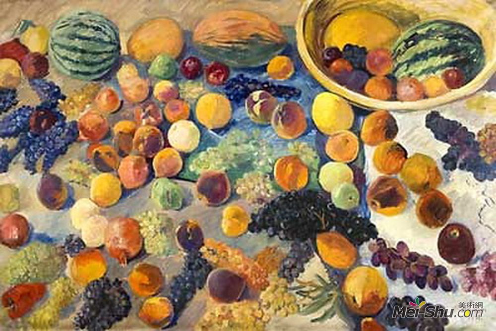 马蒂罗斯(Martiros Sarian)高清作品《静物》