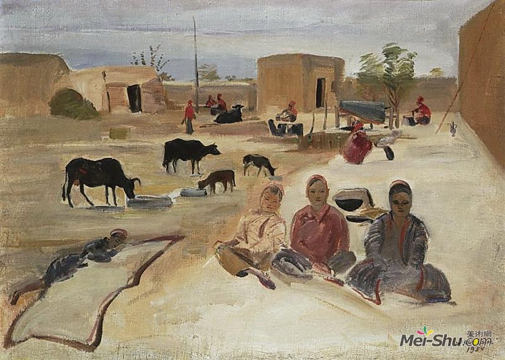 马蒂罗斯(Martiros Sarian)高清作品《土库曼儿童》