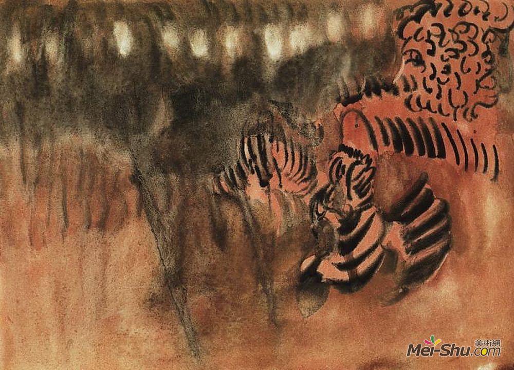 马蒂罗斯(Martiros Sarian)高清作品《树下》