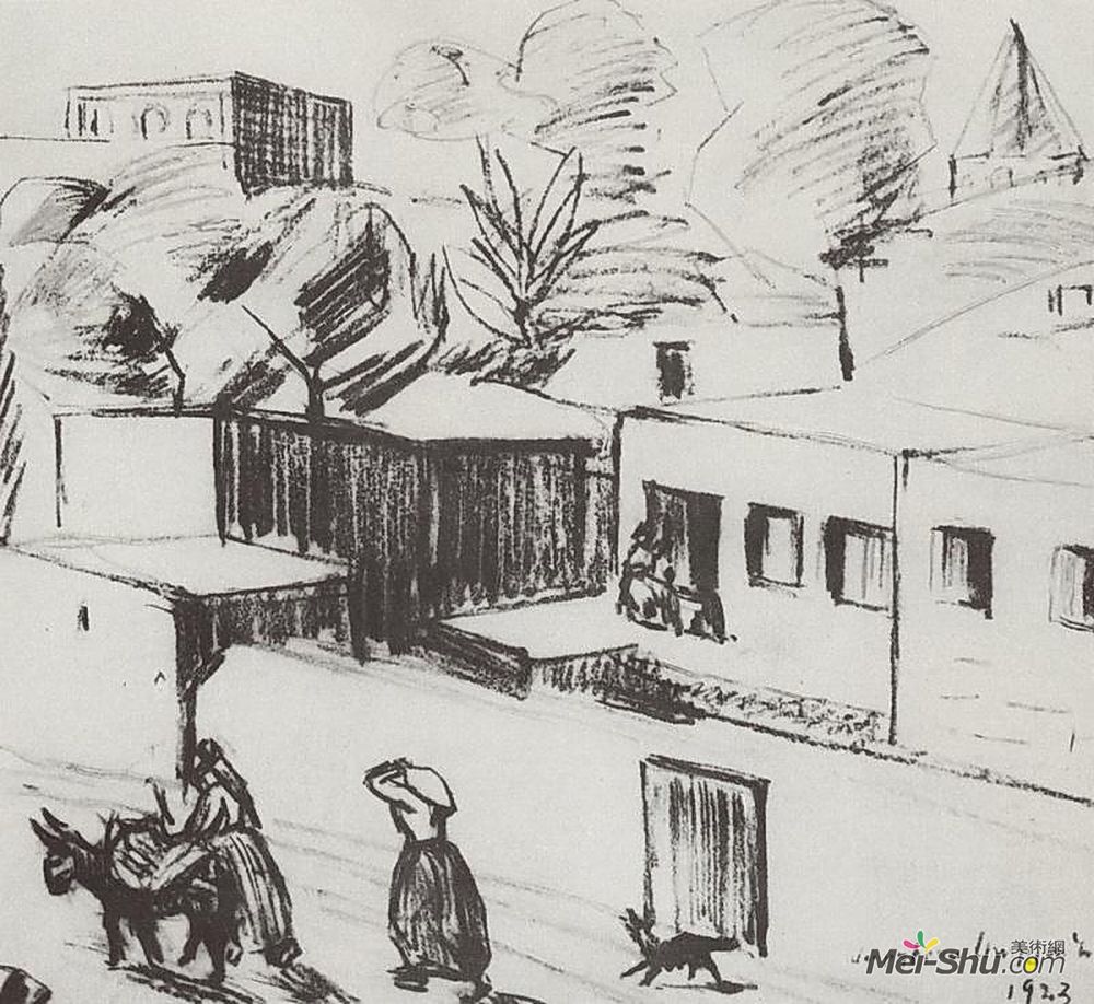 马蒂罗斯(Martiros Sarian)高清作品《耶瑞万》