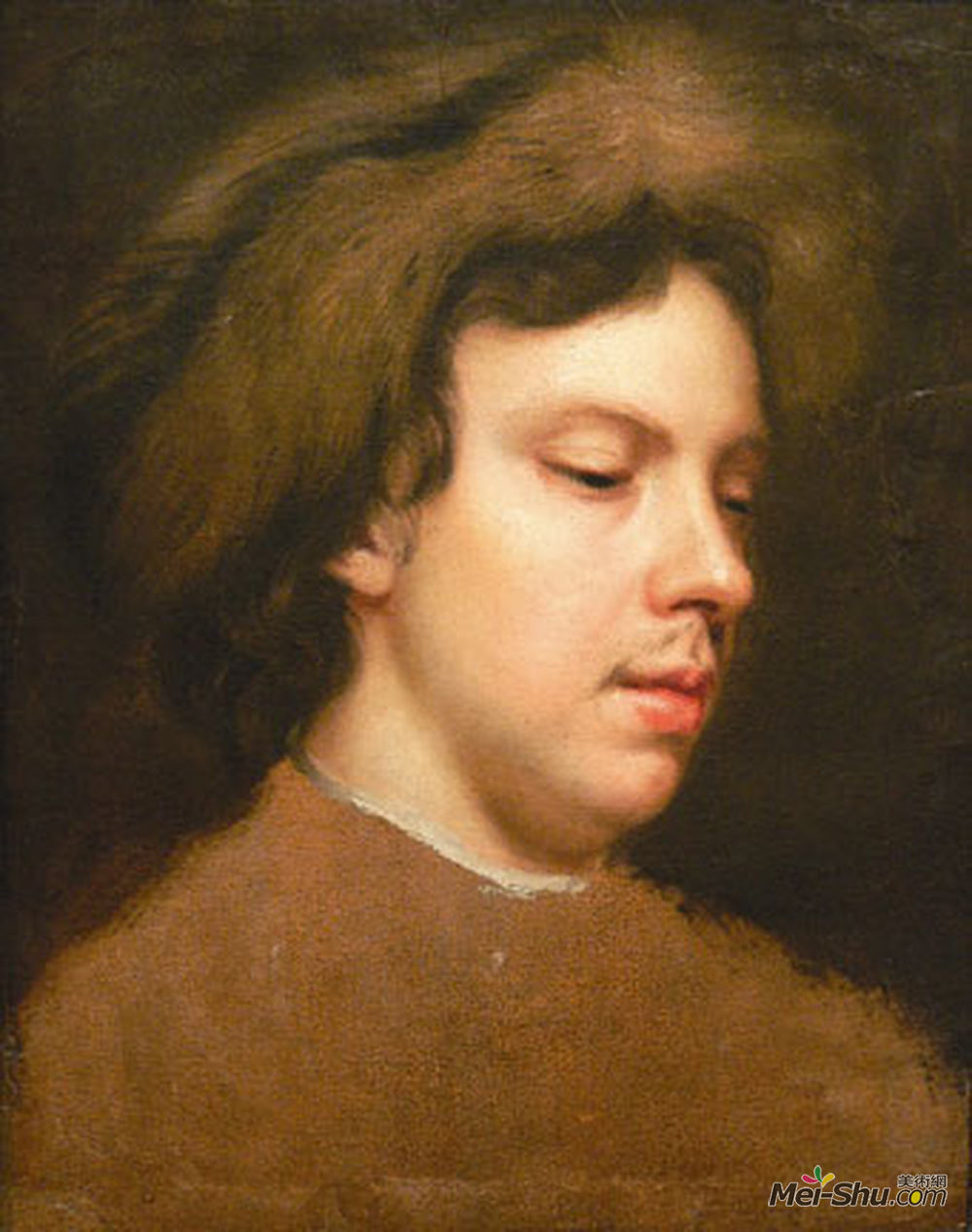 玛丽·比尔(Mary Beale)高清作品《一名年轻男子的头》
