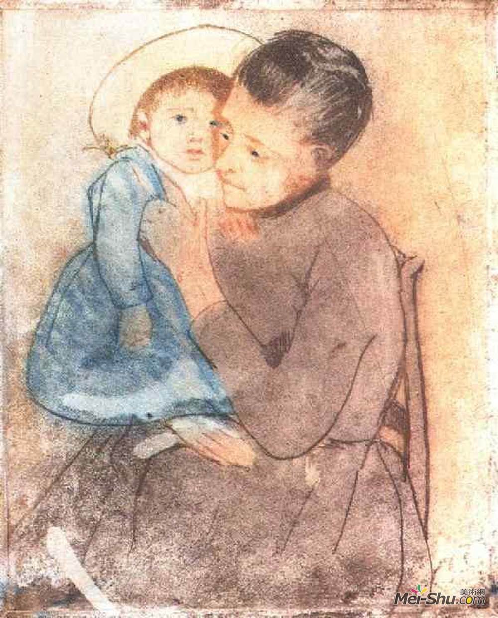 玛丽·卡萨特(Mary Cassatt)高清作品《婴儿帐单》