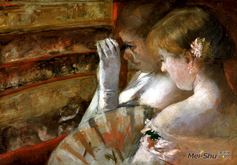 玛丽·卡萨特(Mary Cassatt)高清作品《盒子里》