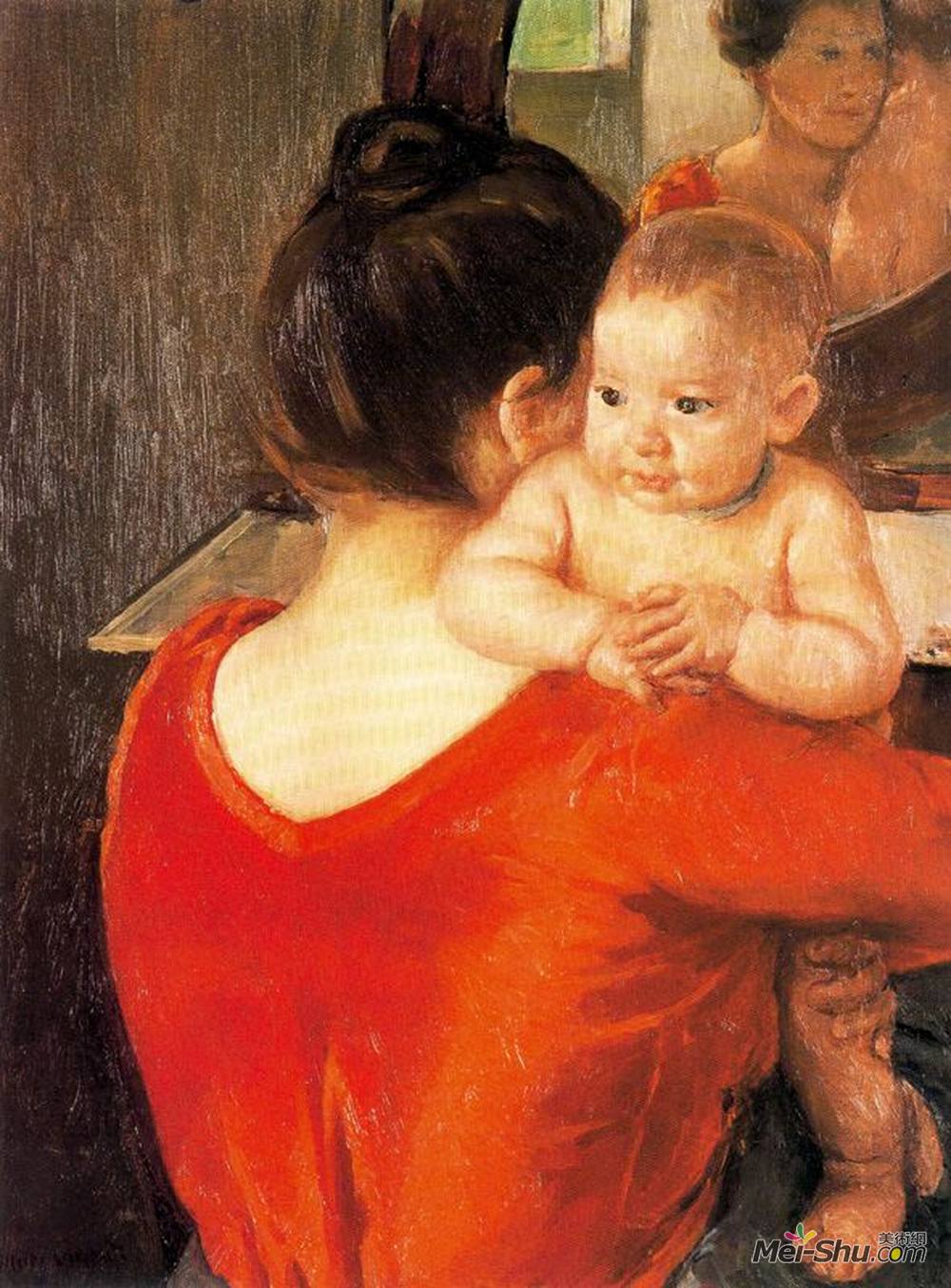 玛丽·卡萨特(Mary Cassatt)高清作品《母子》