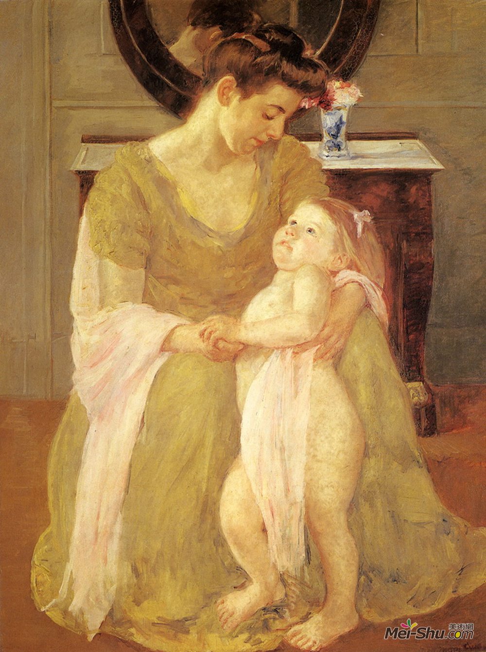 玛丽·卡萨特(Mary Cassatt)高清作品《母子》