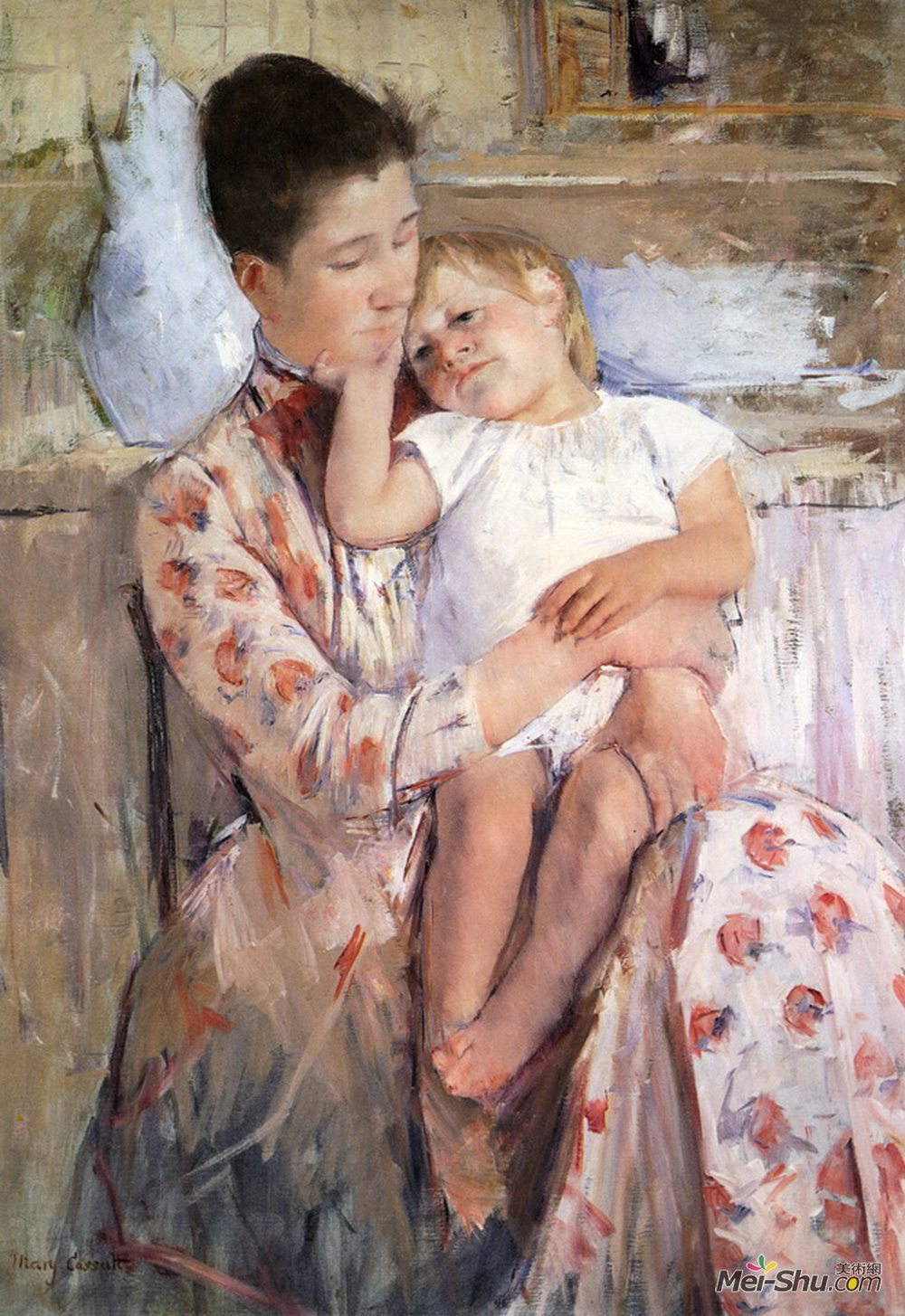 玛丽·卡萨特(Mary Cassatt)高清作品《母子》