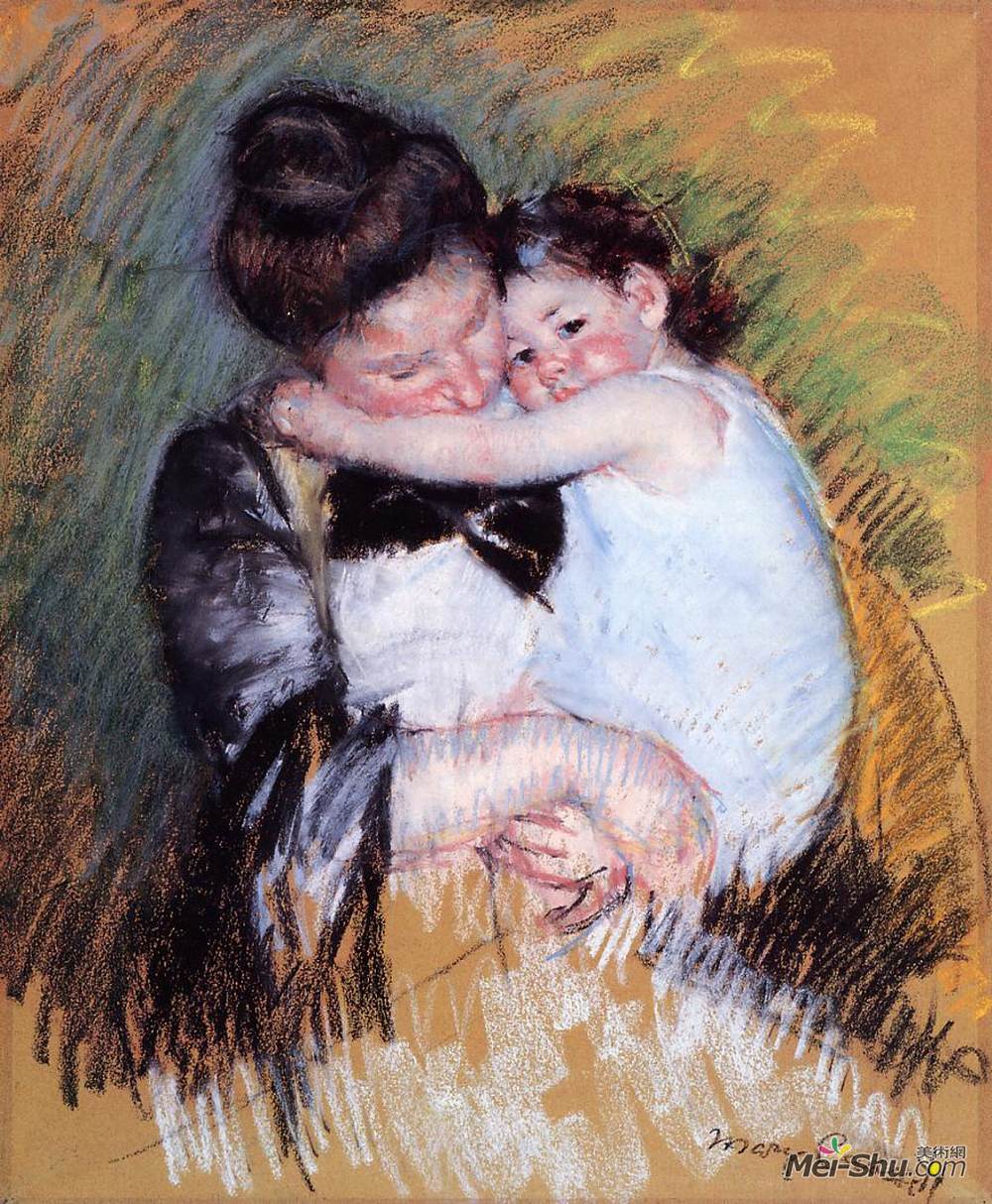 玛丽·卡萨特(Mary Cassatt)高清作品《母子》