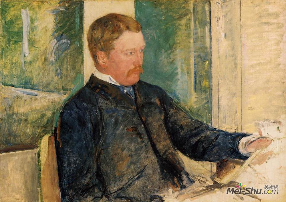 玛丽·卡萨特(Mary Cassatt)高清作品《Portrait of Alexander J. Cassatt》