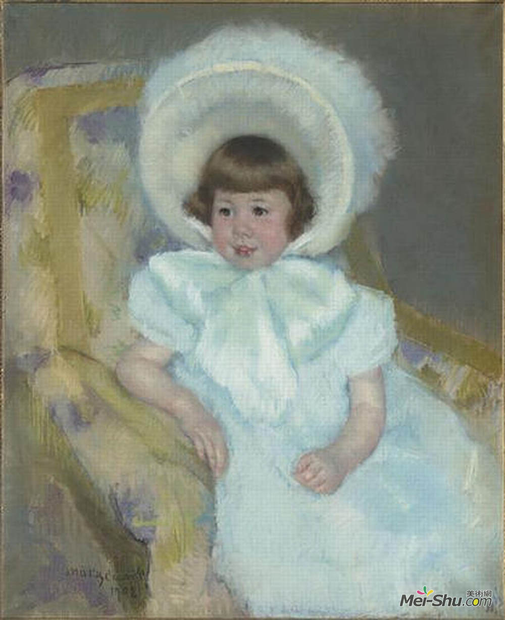 玛丽·卡萨特(Mary Cassatt)高清作品《路易丝极光肖像》