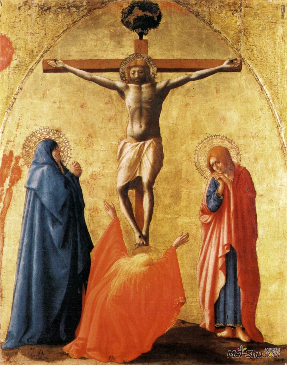 马萨乔(Masaccio)高清作品《被钉十字架》