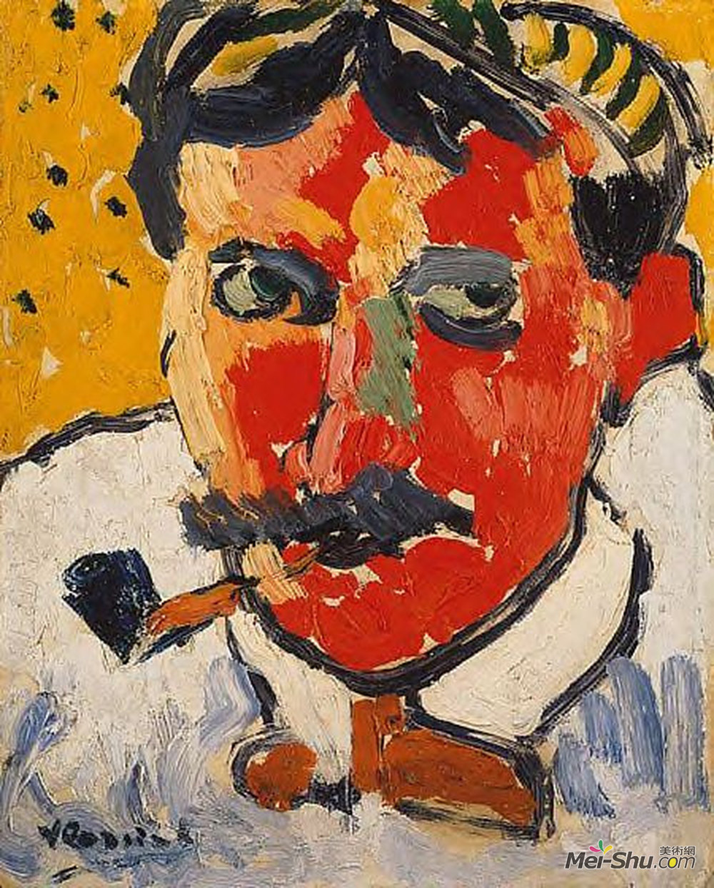 莫里斯·德·乌拉曼克(Maurice de Vlaminck)高清作品《德林画像》