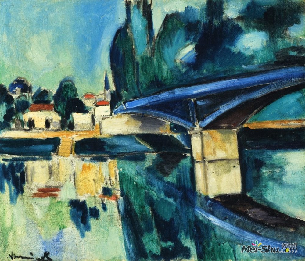 莫里斯·德·乌拉曼克(Maurice de Vlaminck)高清作品《诺让大桥》