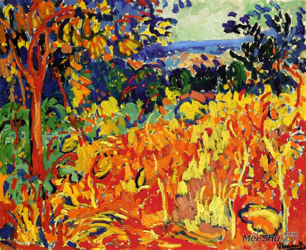 莫里斯·德·乌拉曼克(Maurice de Vlaminck)高清作品《果园》