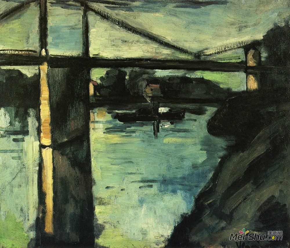 莫里斯·德·乌拉曼克(Maurice de Vlaminck)高清作品《查图桥》