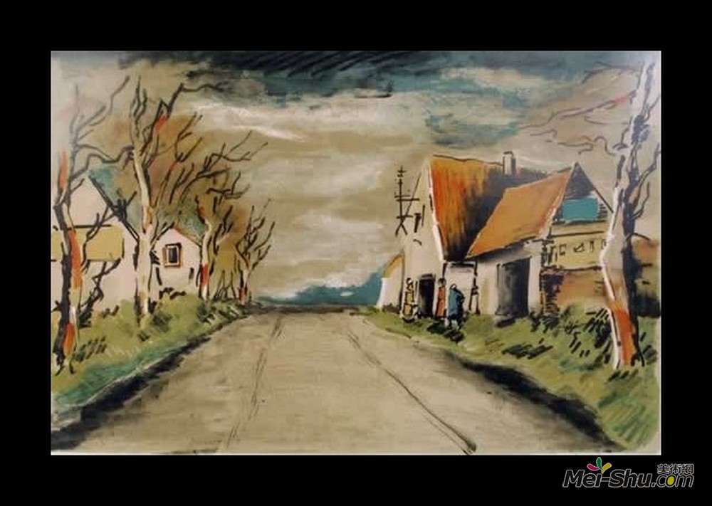 莫里斯·德·乌拉曼克(Maurice de Vlaminck)高清作品《道路》