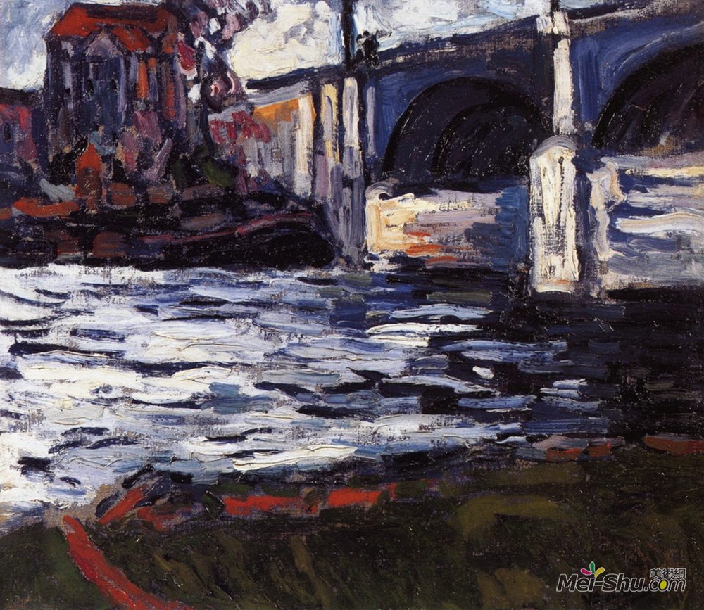 莫里斯·德·乌拉曼克(Maurice de Vlaminck)高清作品《塞纳河和茶头大桥》