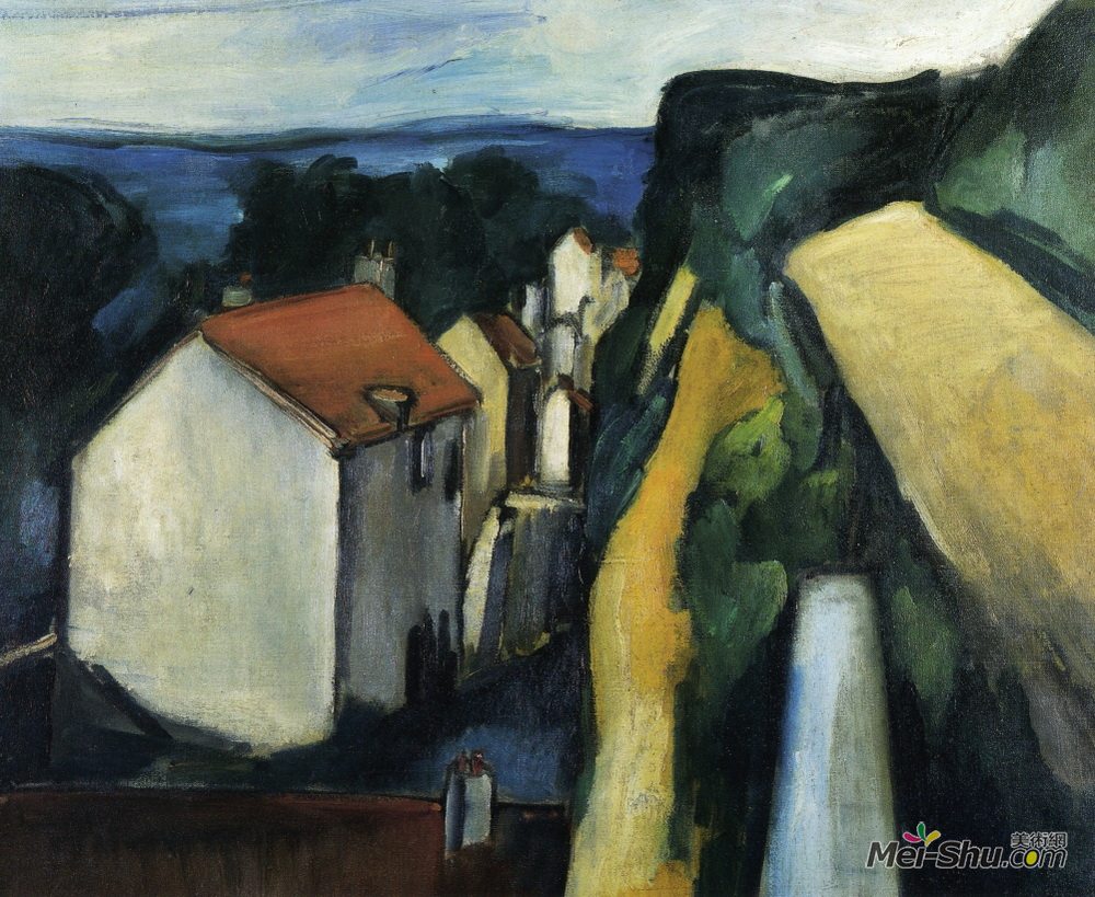 莫里斯·德·乌拉曼克(Maurice de Vlaminck)高清作品《村庄》