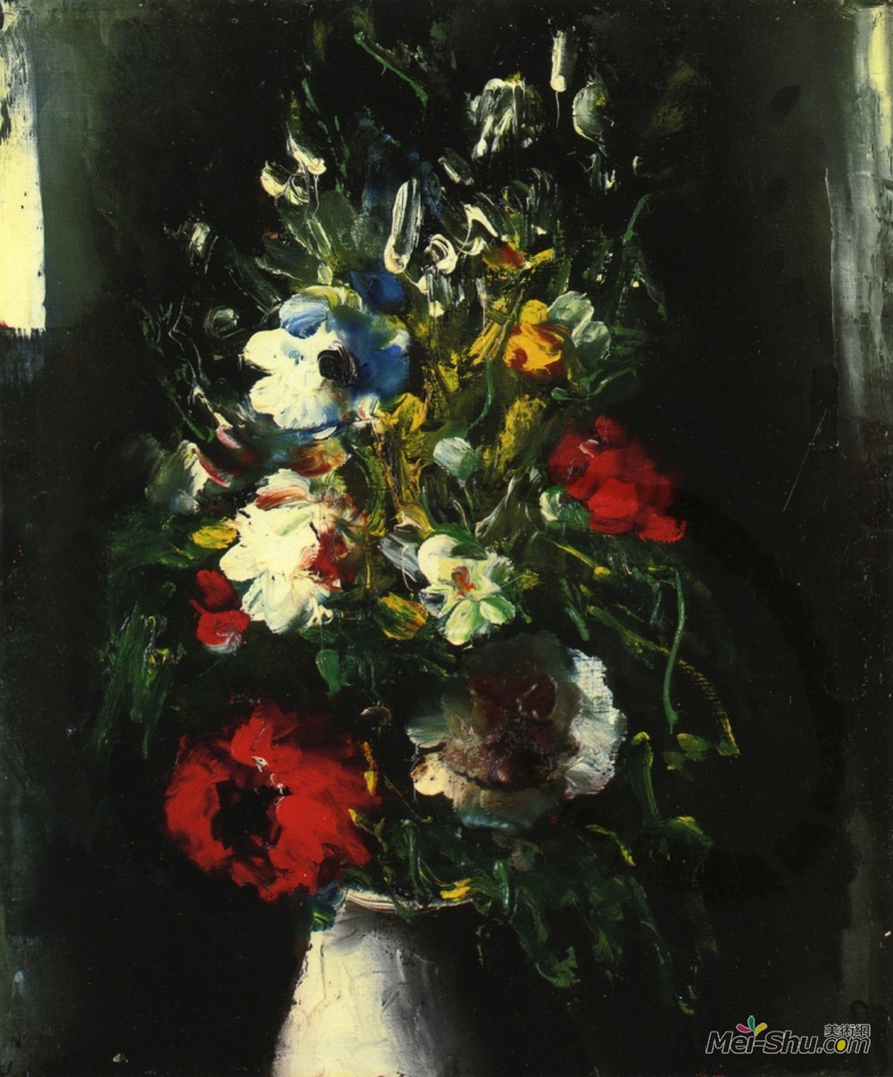 莫里斯·德·乌拉曼克(Maurice de Vlaminck)高清作品《花瓶》