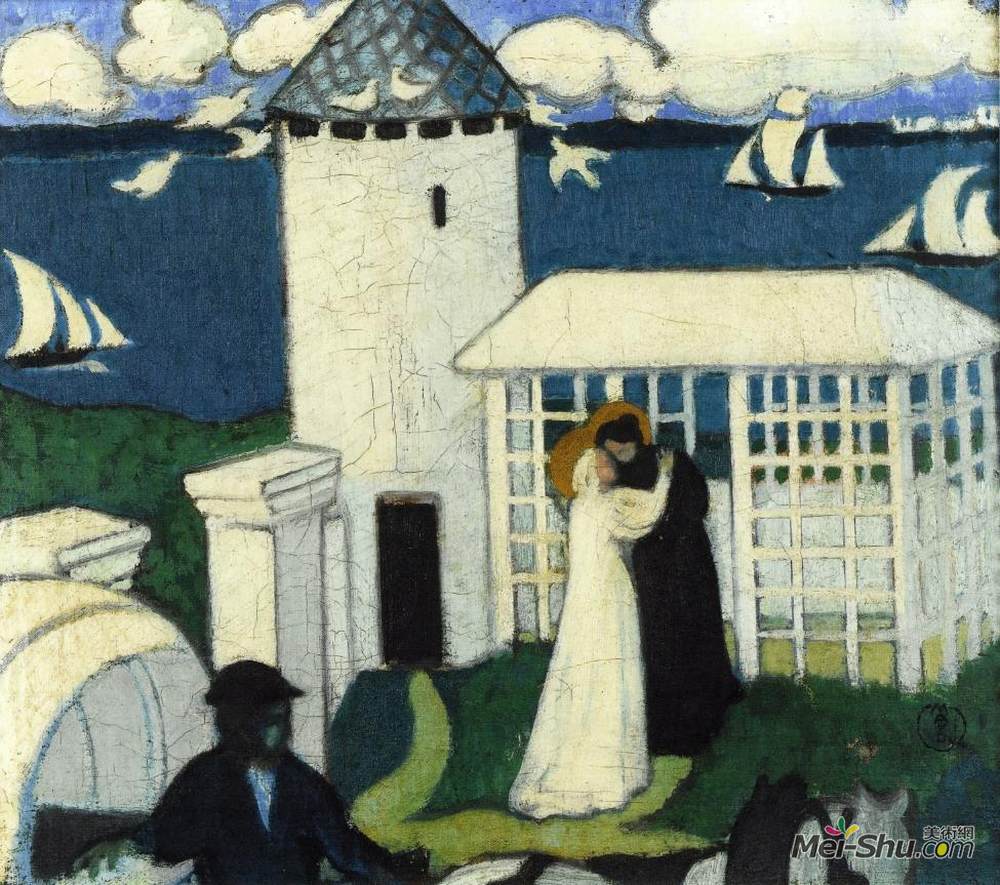 莫里斯·丹尼斯(Maurice Denis)高清作品《蓝色探访》