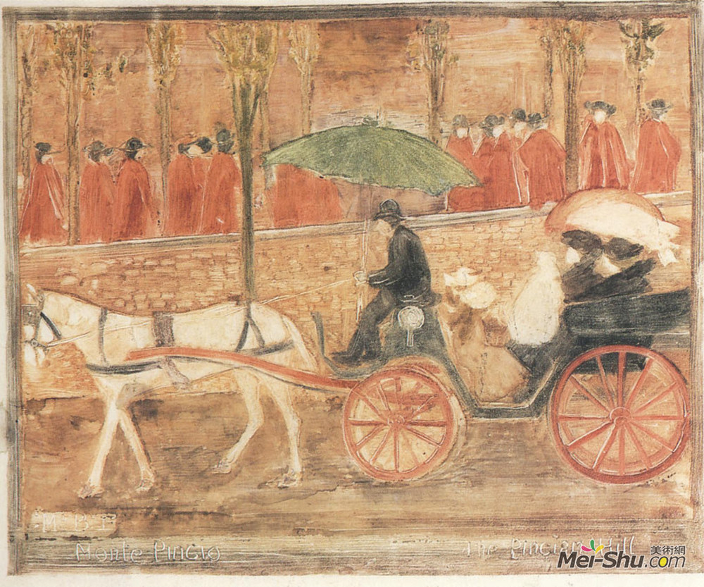 莫里斯·普雷德加斯特(Maurice Prendergast)高清作品《平乔山》