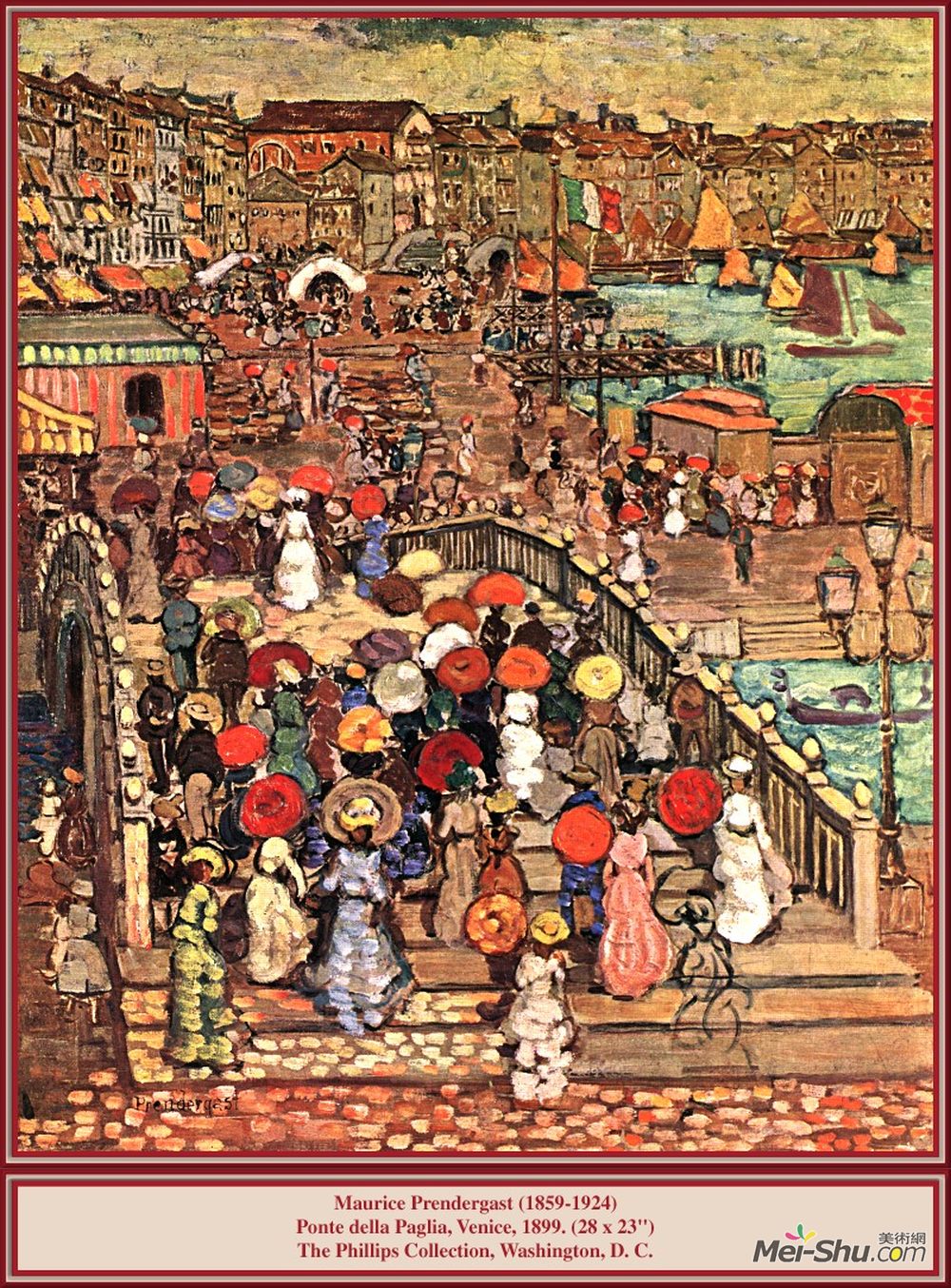 莫里斯·普雷德加斯特(Maurice Prendergast)高清作品《蓬特德拉帕利亚》