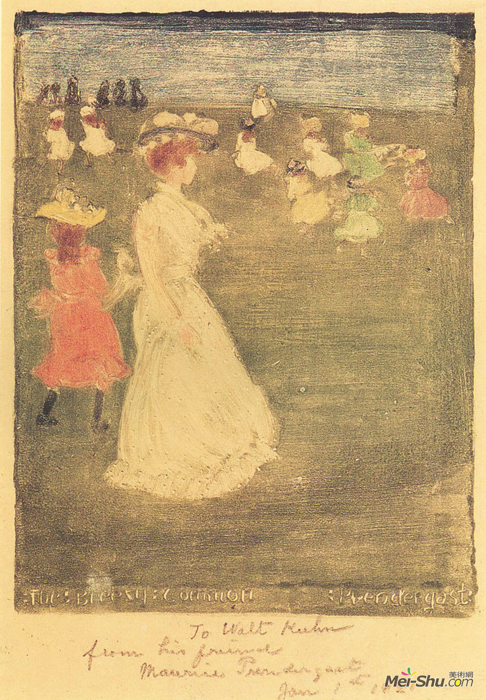 莫里斯·普雷德加斯特(Maurice Prendergast)高清作品《微风习习》
