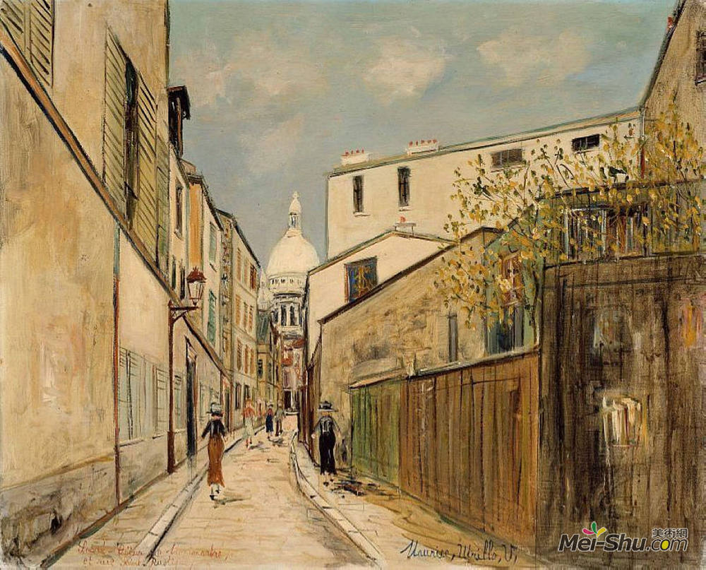 莫里斯·郁特里罗(Maurice Utrillo)高清作品《圣心大教堂》