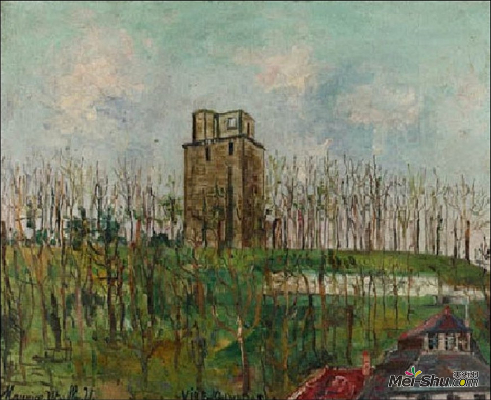 莫里斯·郁特里罗(Maurice Utrillo)高清作品《顿江街》
