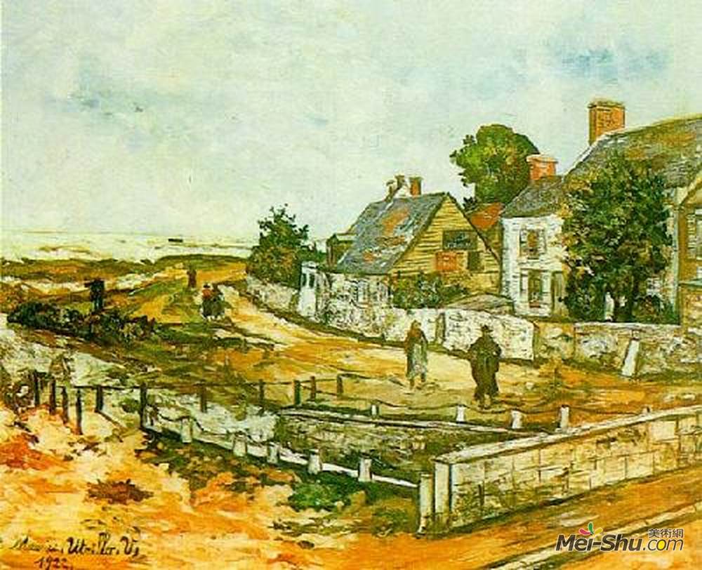 莫里斯·郁特里罗(Maurice Utrillo)高清作品《圣米歇尔山》