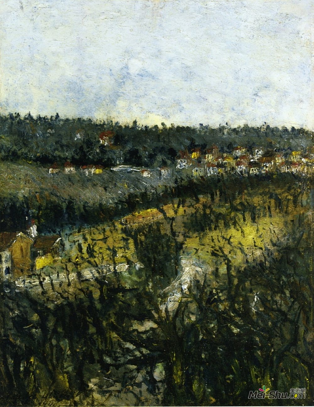莫里斯·郁特里罗(Maurice Utrillo)高清作品《蒙马尼附近》