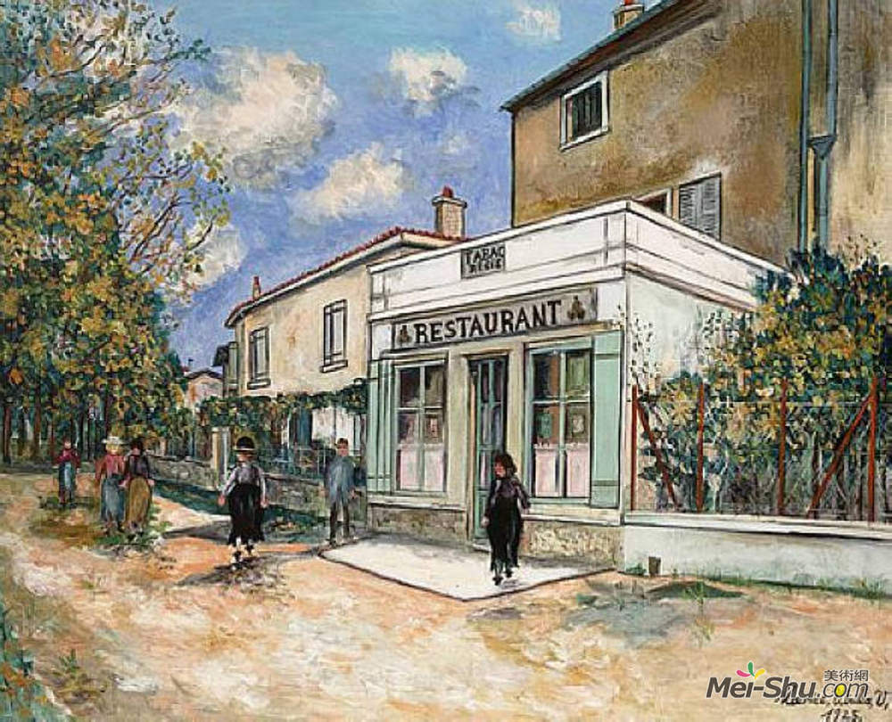 莫里斯·郁特里罗(Maurice Utrillo)高清作品《圣伯纳德餐厅》