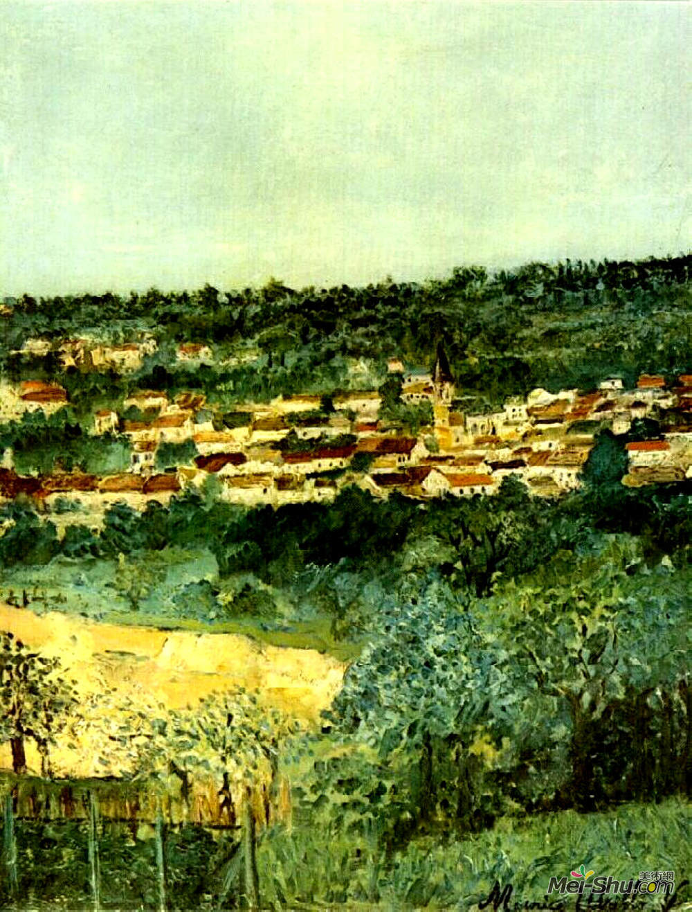 莫里斯·郁特里罗(Maurice Utrillo)高清作品《蒙马尼观》